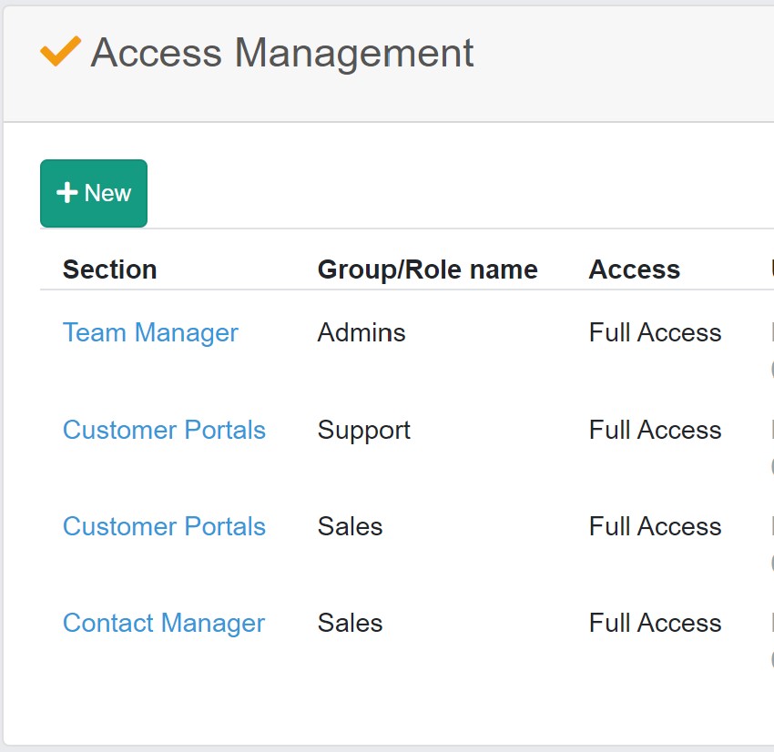 Manage your access with roles